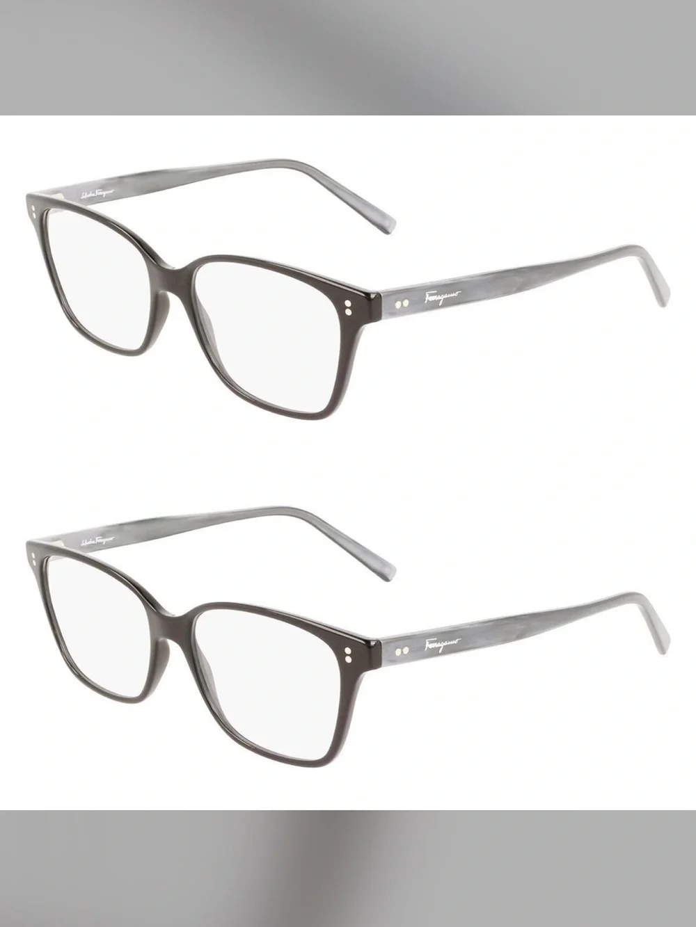Salvatore Ferragamo Women's Gray Full-Rim Optical Glasses
